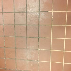 white grout cleaning before and after